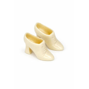 Vintage Barbie Doll Shoes Cream Heels Slip-On Classic Style